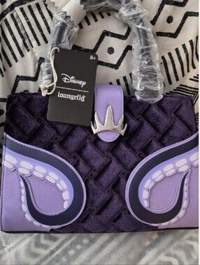 Loungefly Disney The Little Mermaid Ursula Velvet Convertible Handbag